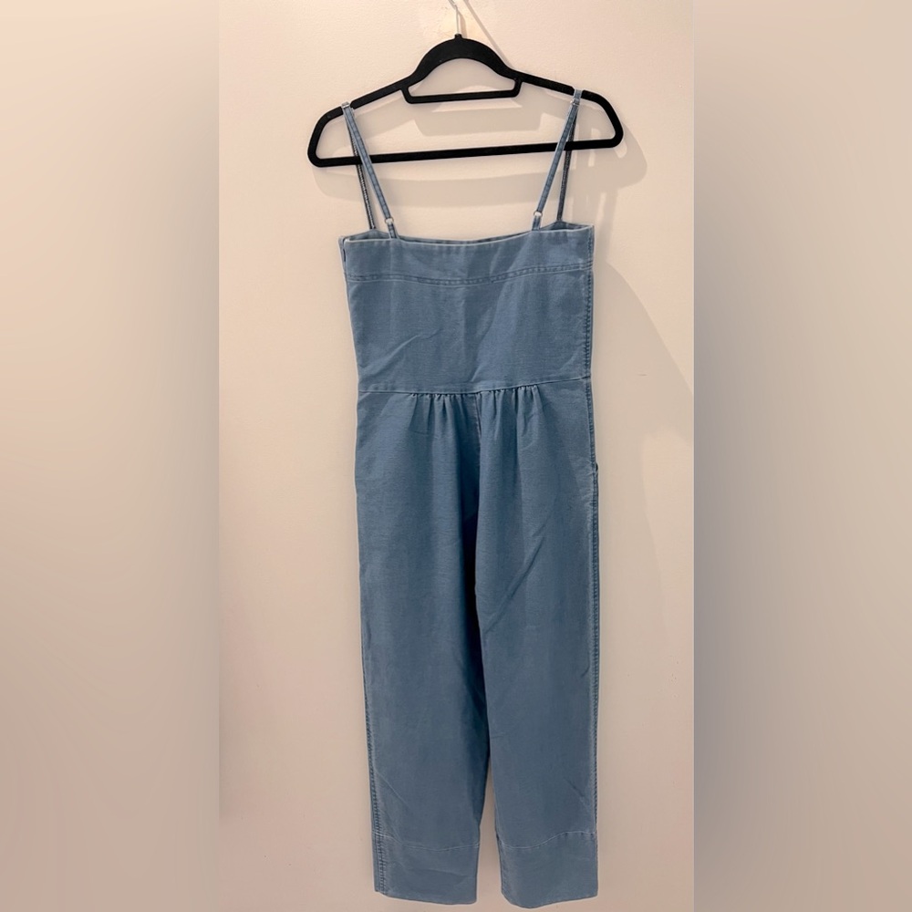 Caron Callahan Bethany Soft Cotton Denim Jumpsuit – Indigo, Made in USA, XS - Picture 6 of 7